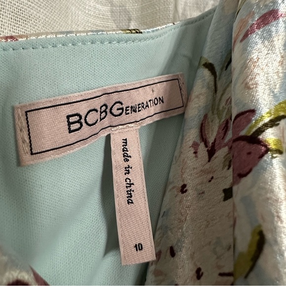 BCBG Generation Cow Neck Slip Dress Size 10 - Picture 9 of 10